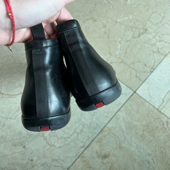 Prada Black Ankle Boot Mens Size 6.5 - Picture 6 of 14